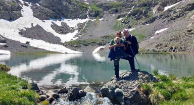 Artabel Gölleri'nin en küçük kaşifi 1 yaşındaki İkim Doğa Can oldu