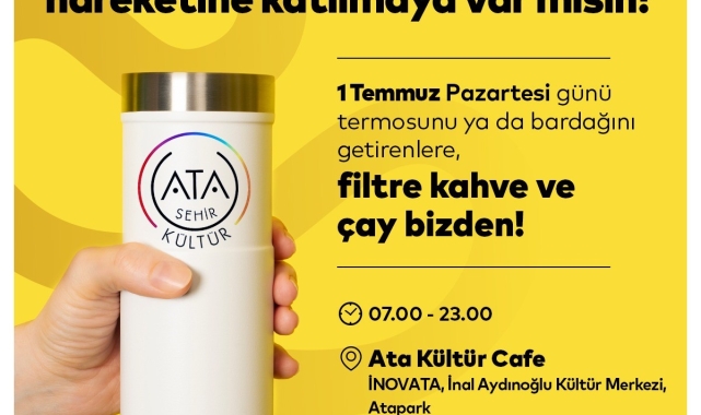 Ataşehir'de "Plastiksiz Temmuz" hareketi: Ücretsiz çay ve kahve dağıtılacak