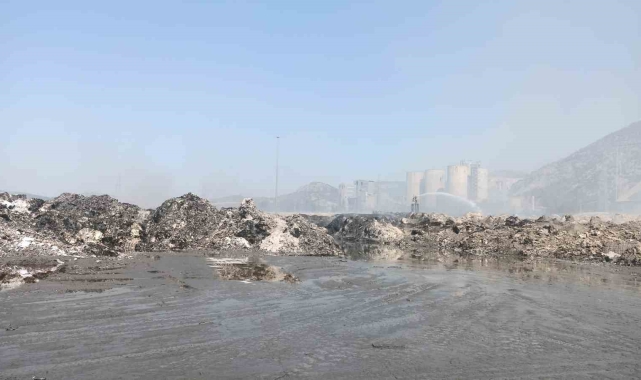 Avrupa'nın en büyük tesisi kül dağına döndü