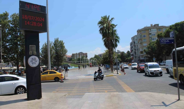 Aydın'da termometreler 41 dereceyi gördü