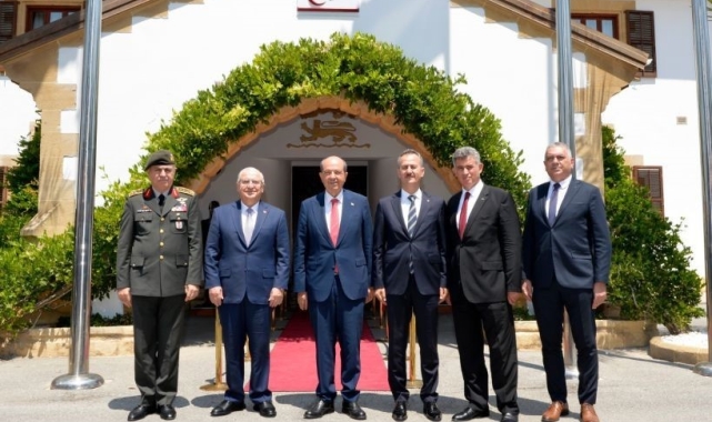 Bakan Güler, KKTC Cumhurbaşkanı Tatar tarafından kabul edildi