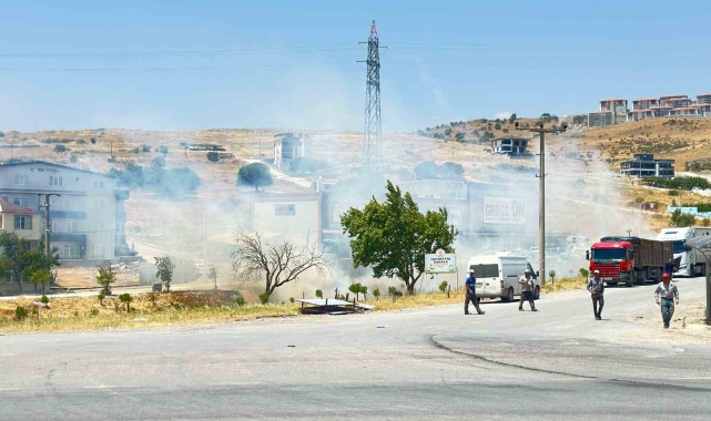 Balıkesir'de korkutan yangın