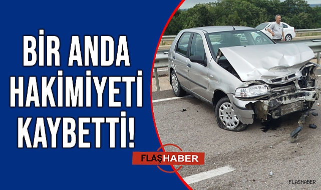 BARİYERLERE ÇARPTI!