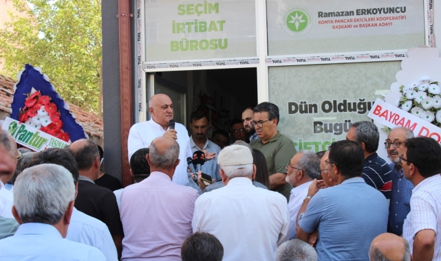 Başkan Erkoyuncu seçim bürosunu açtı