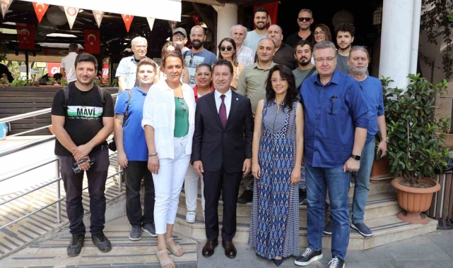 Başkan Köksal ve Aras basın mensupları ile bir araya geldi