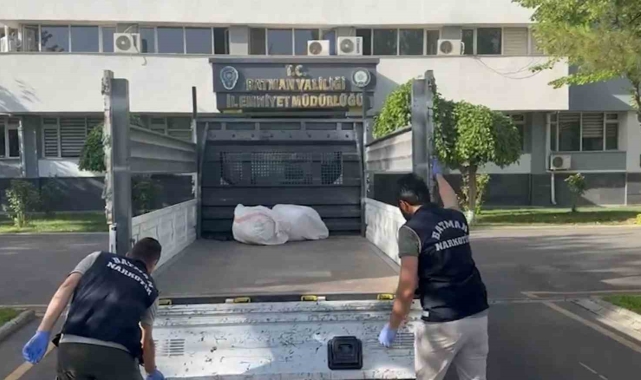 Batman'da kamyonet kasasında 45 kilo esrar ele geçirildi
