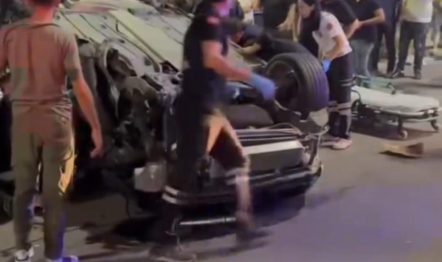 Batman'da otomobil takla attı: 1 ağır yaralı