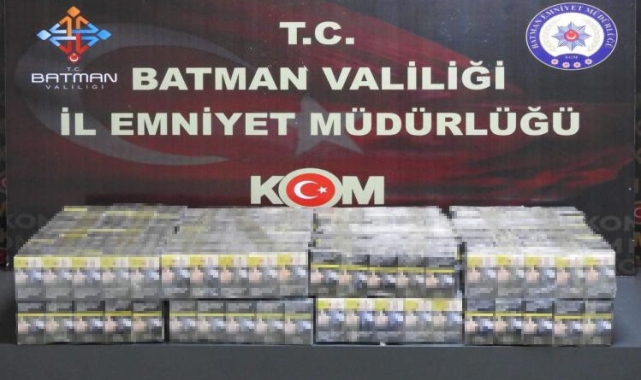 Batman'da tankerle kaçak sigara sevkiyatı polise takıldı