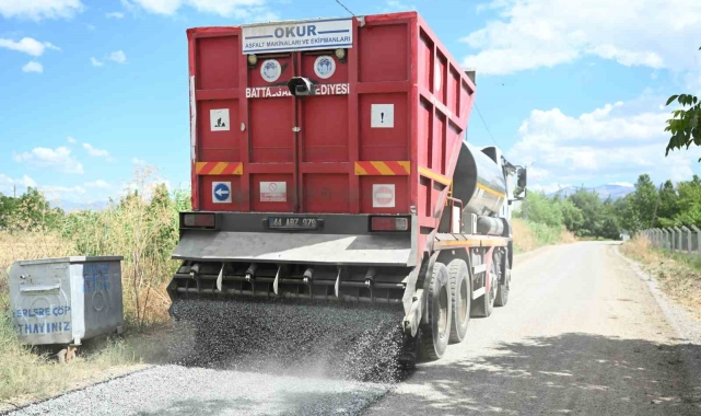 Battalgazi'de 30 kilometre sathi asfalt serimi gerçekleştirdi