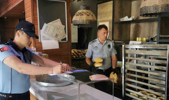 Bayburt'ta zabıtadan fırın denetimi