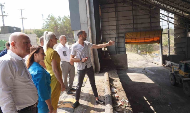 Belediye başkanlarından katı atık tesisine inceleme gezisi