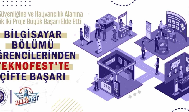 Bilgisayar mühendisliği bölümü öğrencilerinden çifte başarı