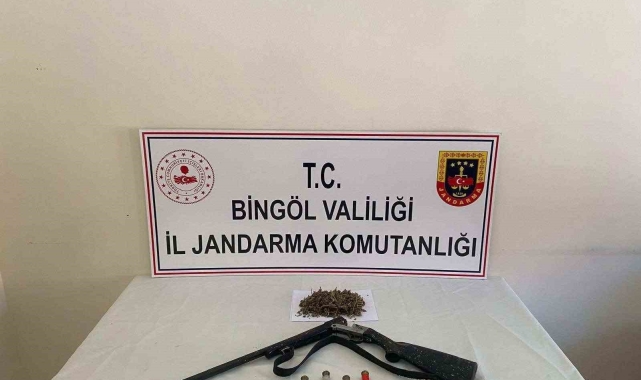 Bingöl'de uyuşturucu madde ve silah ele geçirildi: 2 gözaltı