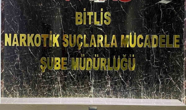 Bitlis'te uyuşturucu operasyonu