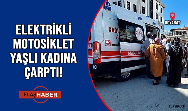 BOYABAT’TA ELEKTRİKLİ MOTOSİKLET KAZASI!