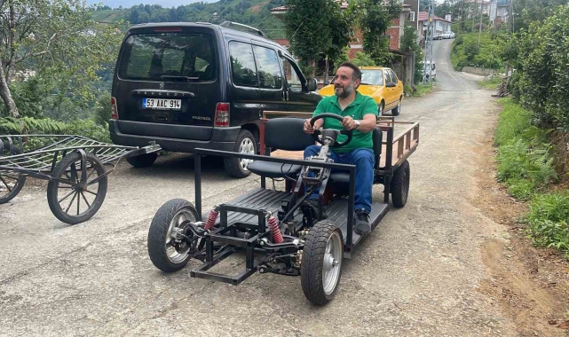 Bu da Rize'nin elektrikli aracı: "Fafatuka"