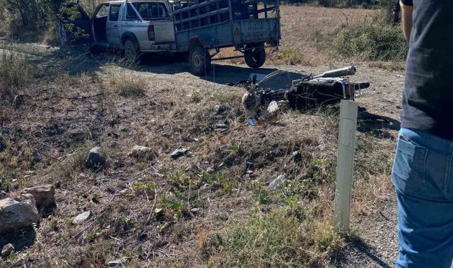 Burdur'da otomobil ile çarpışan motosikletli çocuk yaralandı