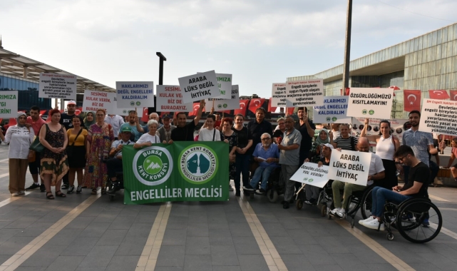 Bursa Kent Konseyi Engelliler Meclisi'nden 'ÖTV' çağrısı