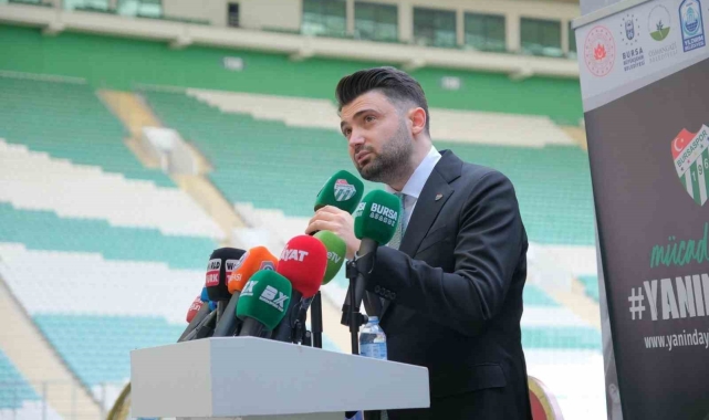 Bursaspor Başkanı Enes Çelik: "Bursaspor'un hakkını kimseye yedirmeyiz"