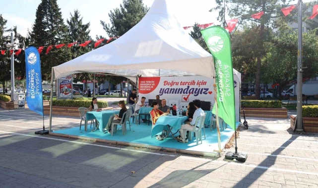 Büyükşehir, üniversite adaylarının yanında