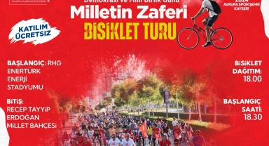 Büyükşehir'den 15 Temmuz'da bisiklet turu