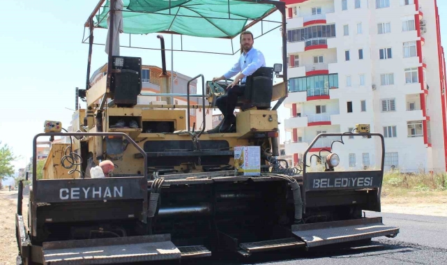 Ceyhan'da hurdaya ayrılan asfalt dökme makinesi onarılarak belediyeye kazandırıldı