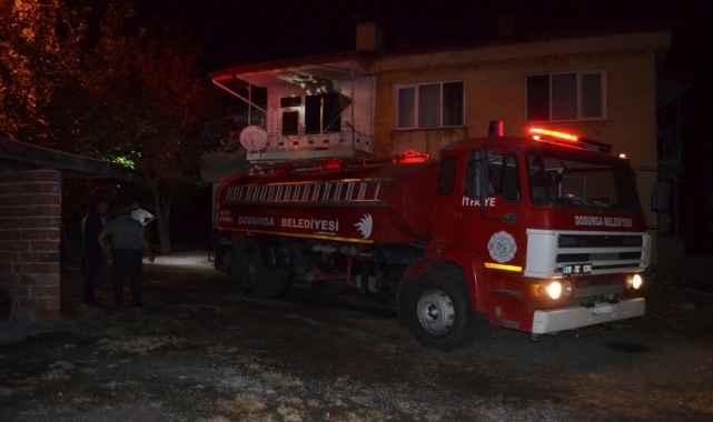 Çorum'da evde çıkan yangın itfaiye ekiplerince söndürüldü