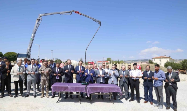 Çorum L Tipi Cezaevi'ne yapılacak olan mescidin temeli atıldı