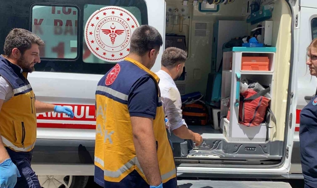 Devrilen motosikletin sürücüsü yaralandı