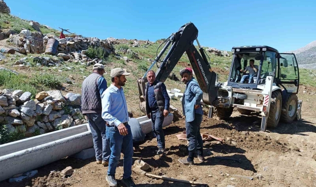 Doğanşehir'de yayladaki hayvanlar unutulmadı