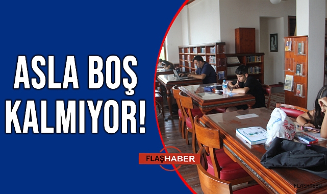 DR.RIZA NUR KÜTÜPHANESİNE YOĞUN İLGİ!