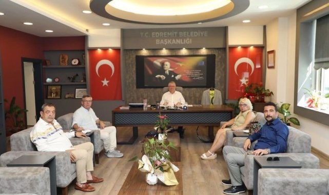 Edremit Kent Konsey'inden Başkan Ertaş'a ziyaret