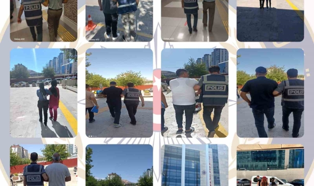 Elazığ'da haklarında kesinleşmiş hapis cezası bulunan 24 kişi yakalandı