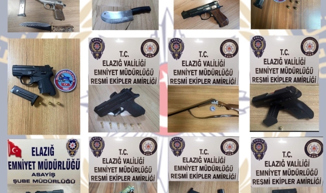 Elazığ'da ruhsatsız silah operasyonu: 23 gözaltı