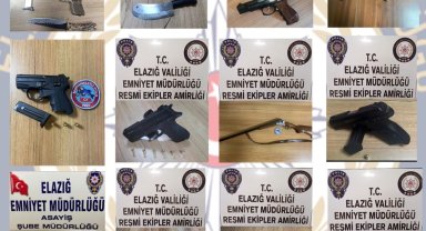 Elazığ'da ruhsatsız silah operasyonu: 23 gözaltı