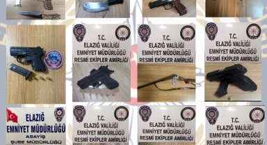 Elazığ'da ruhsatsız silah operasyonu: 23 gözaltı