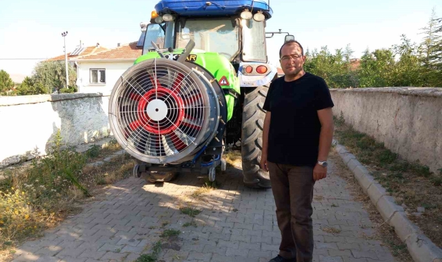 Emirdağ ilçesinin Yarımca Köyü'nde ilaçlama çalışmaları yapıldı