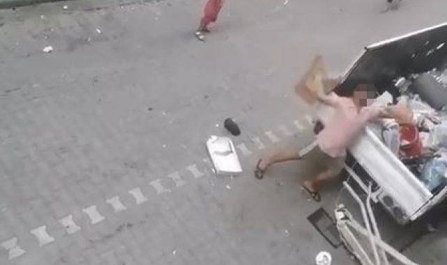 Esenyurt'ta tartıştığı komşusunun evini böyle taşladı
