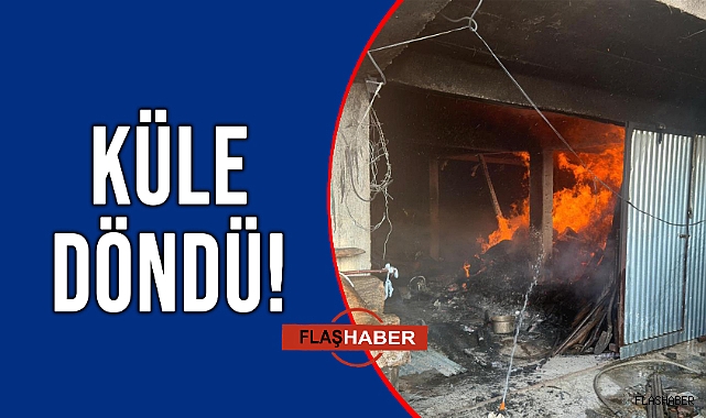 EVİN DEPOSU ALEVLERE TESLİM OLDU!