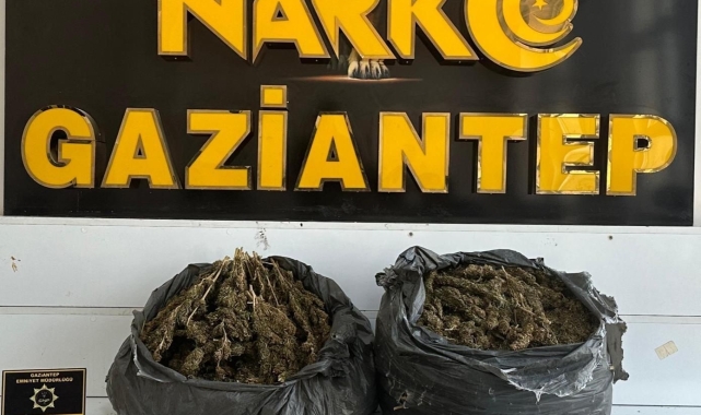 Gaziantep'te 15 kilogram esrar ele geçirildi