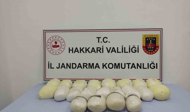 Hakkari'de 23 kilo uyuşturucu ele geçirildi