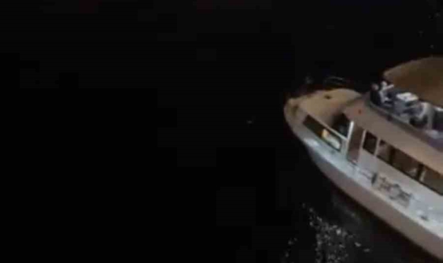 Haliç'te dehşet anları kamerada: Selfie çekerken düştü, tekne üstünden geçti