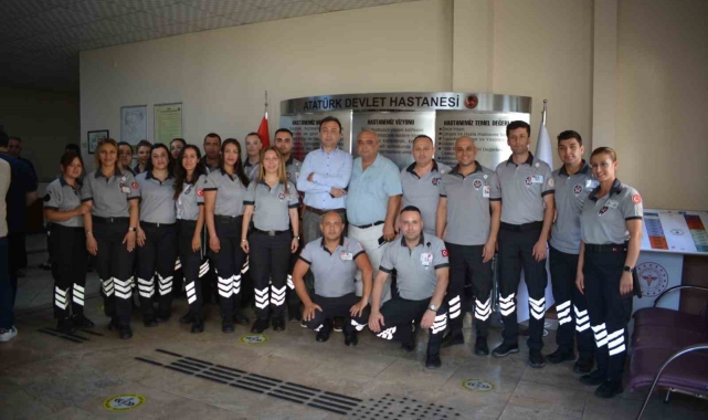 Hastanenin özel güvenlik görevlileri kahvaltıda buluştu