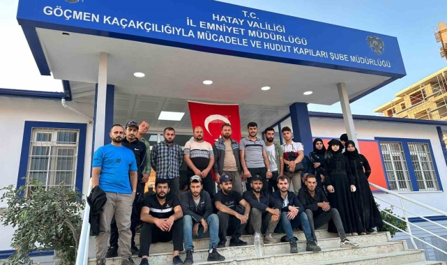 Hatay'da 28 kaçak göçmen yakalandı