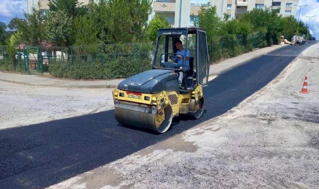 İlimtepe Mahallesinde asfalt çalışması