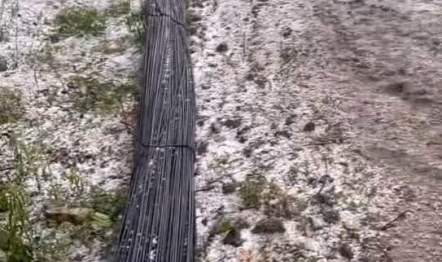 İnegöl'de dolu yağışı etkili oldu