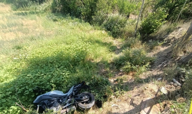 Isparta'da motosiklet şarampole yuvarlandı: 1 ölü