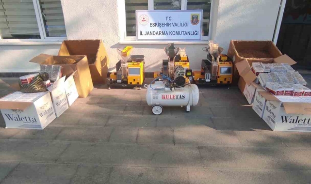 Kaçak sigara satışı yapan şahsa jandarma operasyonu