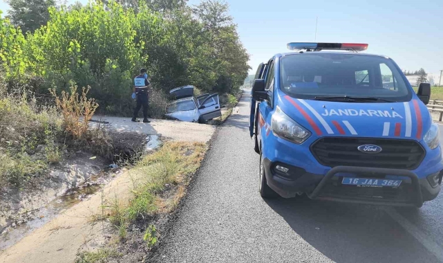 Kanala uçan otomobilin kadranı 100'de takılı kaldı...1 ölü, 3 yaralı