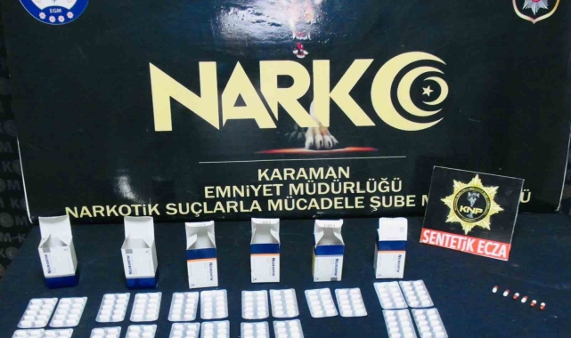 Karaman'da 2 kişi uyuşturucudan tutuklandı